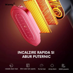 Aparat De Calcat Cu Abur Wanty®, 1200W, 7 Programe Reglabile