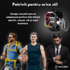 Ceas Smartwatch Valorix®, Ecran 1.96" HD