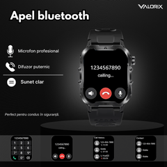 Ceas Smartwatch Valorix®, Ecran 1.96" HD