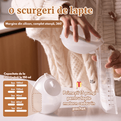 Pompa de san electrica dubla premium Valorix® hands-free tip casti, suport gat ultra confort, 4 moduri, 9 viteze