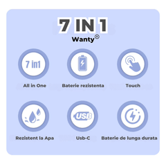 Aparat de Ras si Epilator 7 in 1 Lady Shaver pentru Femei Wanty®