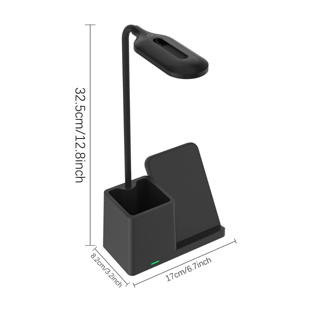 Lampa Led de Birou, Masa si Noptiera Multifunctionala 3 in 1 Business Pro Binovation® cu incarcare Wireless Wanty