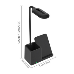 Lampa Led de Birou, Masa si Noptiera Multifunctionala 3 in 1 Business Pro Binovation® cu incarcare Wireless Wanty