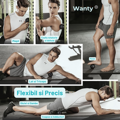 Accesoriu Wanty® de masaj compact pentru spate și picioare
