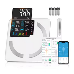 Cântar corporal Wanty® cu 18 indici corporali și 8 senzori