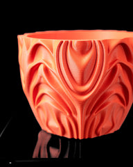 Ghiveci Corru ArtVeris Inaltime 12cm Portocaliu Wanty