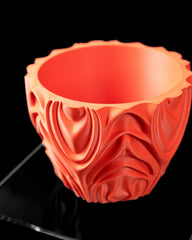 Ghiveci Corru ArtVeris Inaltime 12cm Portocaliu Wanty