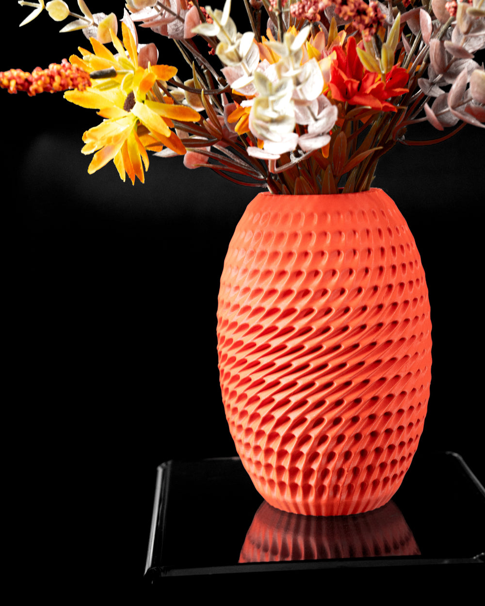 Vaza Decorativa Burrow ArtVeris Inaltime 20cm Portocaliu Wanty