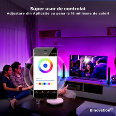 Lampă smart Binovation® cu control prin aplicație