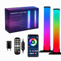 Set 2 lămpi LED smart Binovation® cu Bluetooth RGB