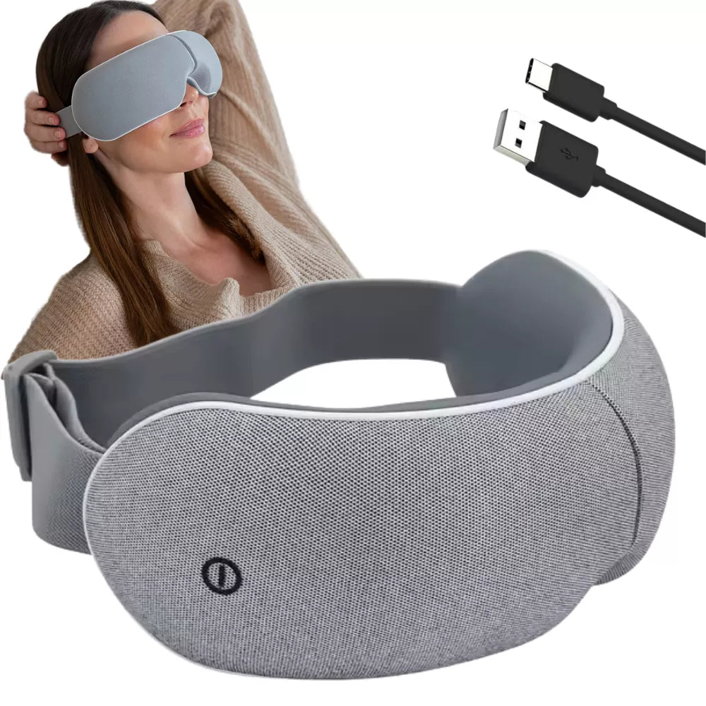 aparat masaj ochi ergonomic utilizat pentru relaxare acasa