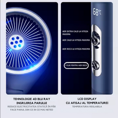 Uscator de Par Profesional, Feon, 2400W, Tehnologie Inovativa de Protectie a Parului Wanty