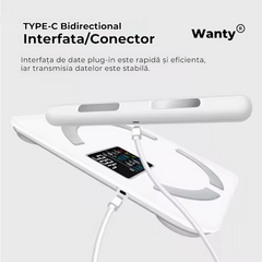 Cantar Corporal Inteligent Profesional, , 18 Indici Corporali, 8 Senzori de analiza Wanty