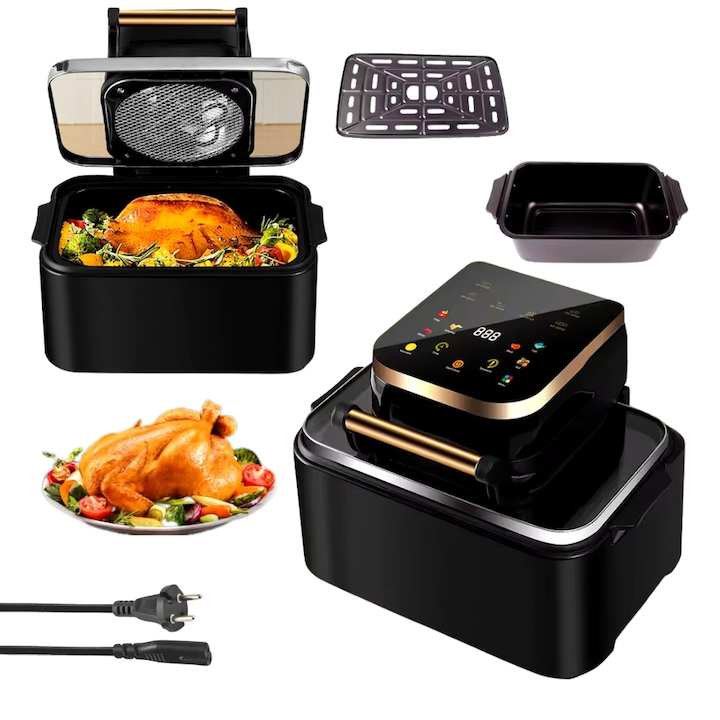 Friteuza cu aer cald Wanty®️ Premium Smart Air Fryer 1700W 12L Wanty