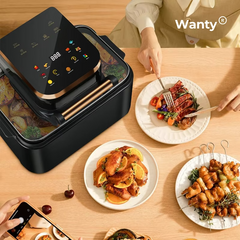 Friteuza cu aer cald Wanty®️ Premium Smart Air Fryer 1700W 12L Wanty