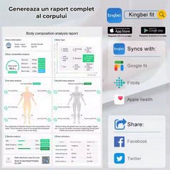 Cantar Corporal Inteligent Profesional, , 18 Indici Corporali, 8 Senzori de analiza Wanty