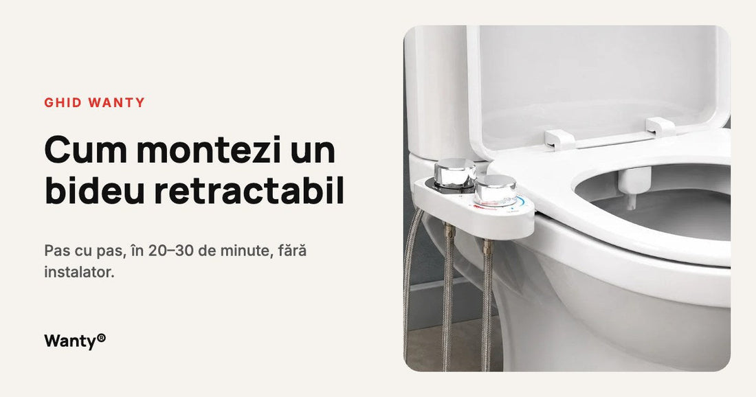 Ghid Wanty: cum montezi un bideu retractabil