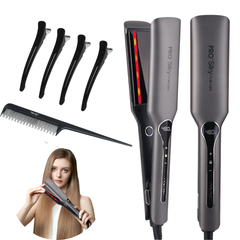 Placa de Par profesionala Wanty® Mac-Style, Pentru Indreptat si Ondulat parul, Tehnologie cu Ioni Negativi &amp; Infrarosu