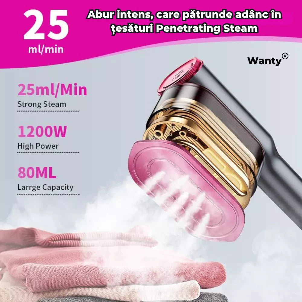 Aparat De Calcat Cu Abur Wanty®, 1200W, 7 Programe Reglabile