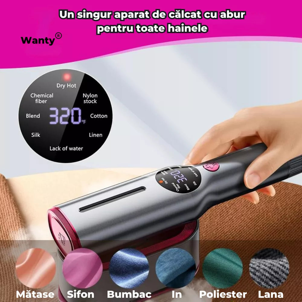 Aparat De Calcat Cu Abur Wanty®, 1200W, 7 Programe Reglabile