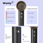 Uscator de Par Ionic Profesional Wanty®, Feon, 150.000 RPM, 1500W, 2 Viteze cu 3 Trepte de Temperatura 30° 50° 80°