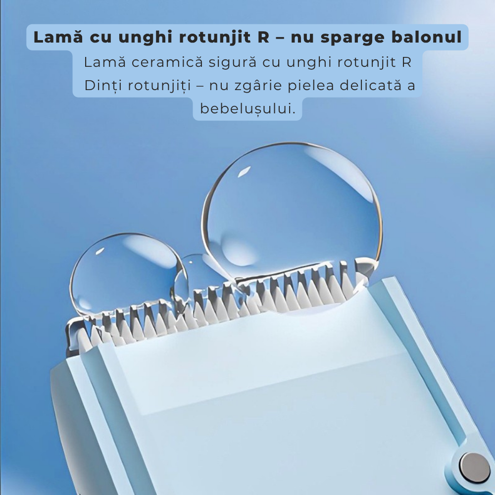 Aparat de Tuns pentru Bebelusi si Copii Wanty® 1200mAh, Masina de Tuns cu Functie de Aspirare a Parului