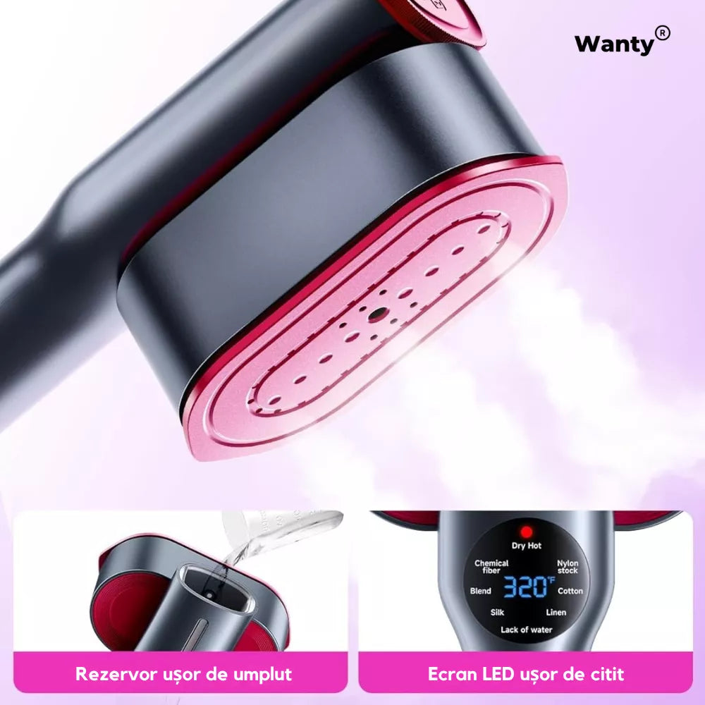 Aparat De Calcat Cu Abur Wanty®, 1200W, 7 Programe Reglabile
