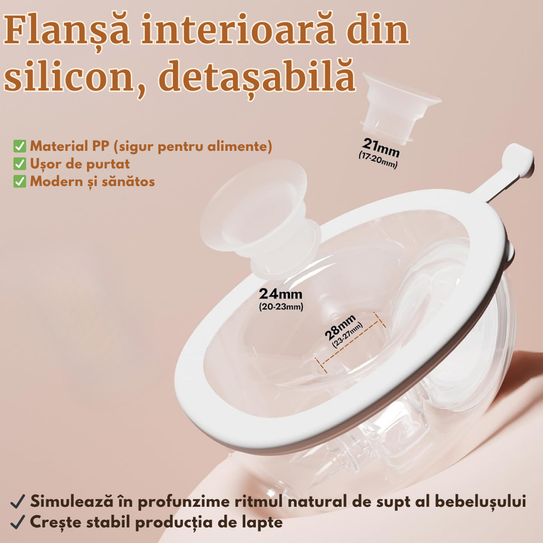 Pompa de san electrica dubla premium Valorix® hands-free tip casti, suport gat ultra confort, 4 moduri, 9 viteze