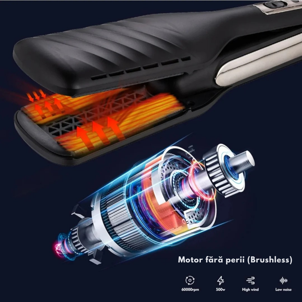 Placa de Par profesionala Wanty® HS-800, 2 in 1 cu Air Comb Wanty