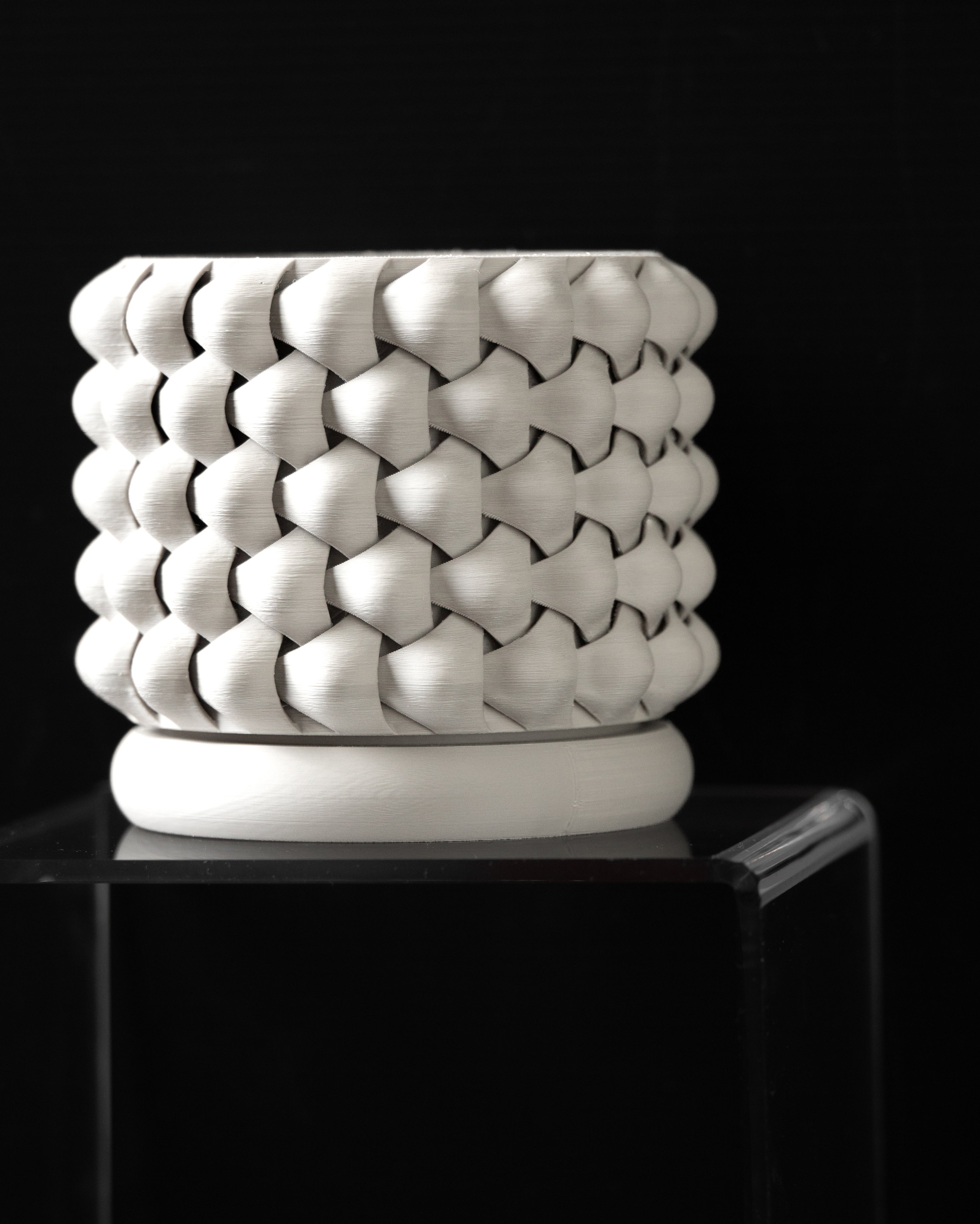 Ghiveci Decorativ Tri-Weave ArtVeris Inaltime 12cm