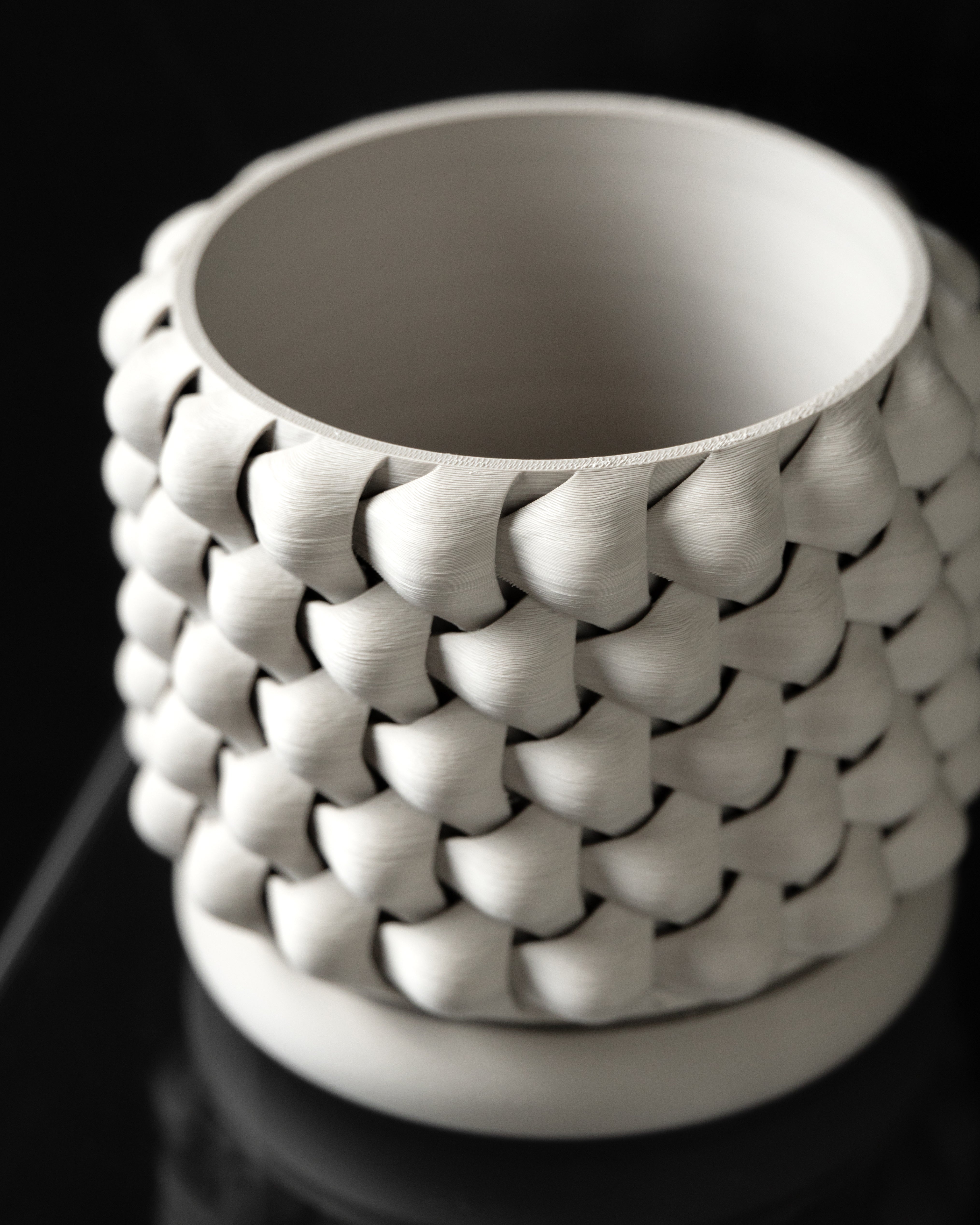 Ghiveci Decorativ Tri-Weave ArtVeris Inaltime 12cm