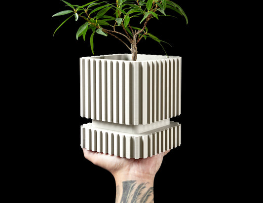Ghiveci Decorativ Stripes ArtVeris Inaltime 13cm