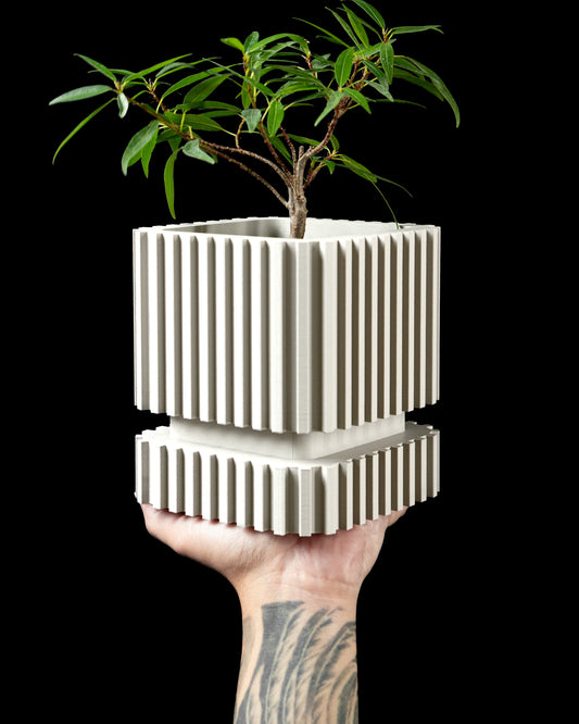 Ghiveci Decorativ Stripes ArtVeris Inaltime 13cm