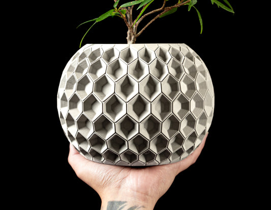 Ghiveci Decorativ Hexa 2 ArtVeris Inaltime 12cm