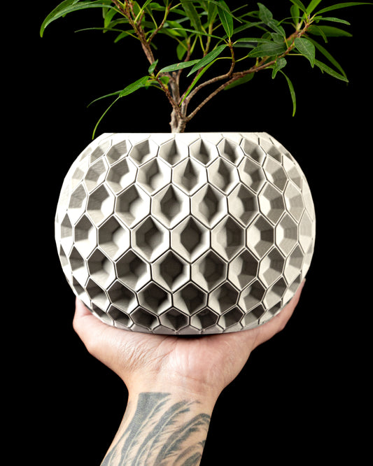 Ghiveci Decorativ Hexa 2 ArtVeris Inaltime 12cm