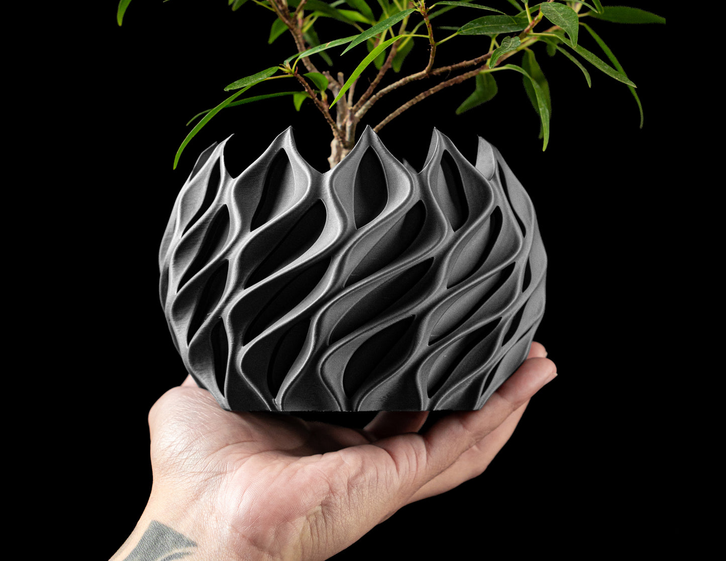 Ghiveci Decorativ Twisted ArtVeris Inaltime 11cm