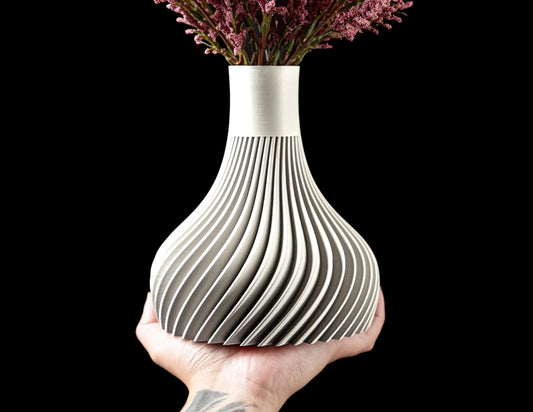 Vaza Decorativa Ridged ArtVeris Inaltime 20cm