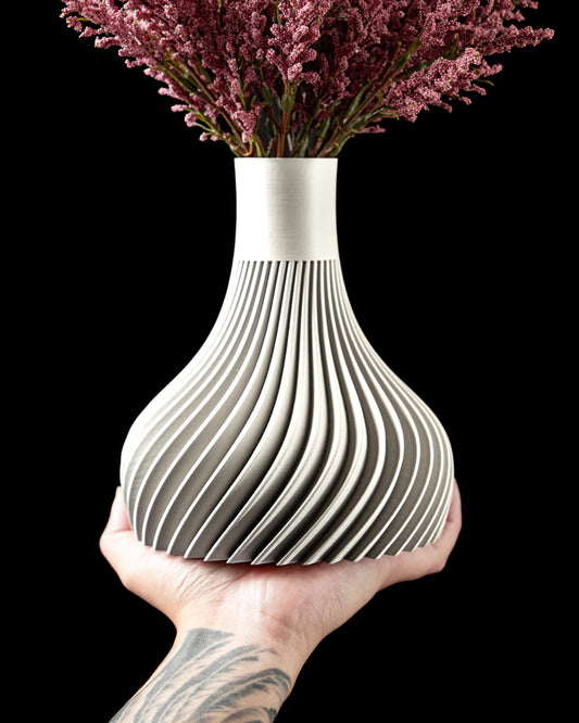 Vaza Decorativa Ridged ArtVeris Inaltime 20cm