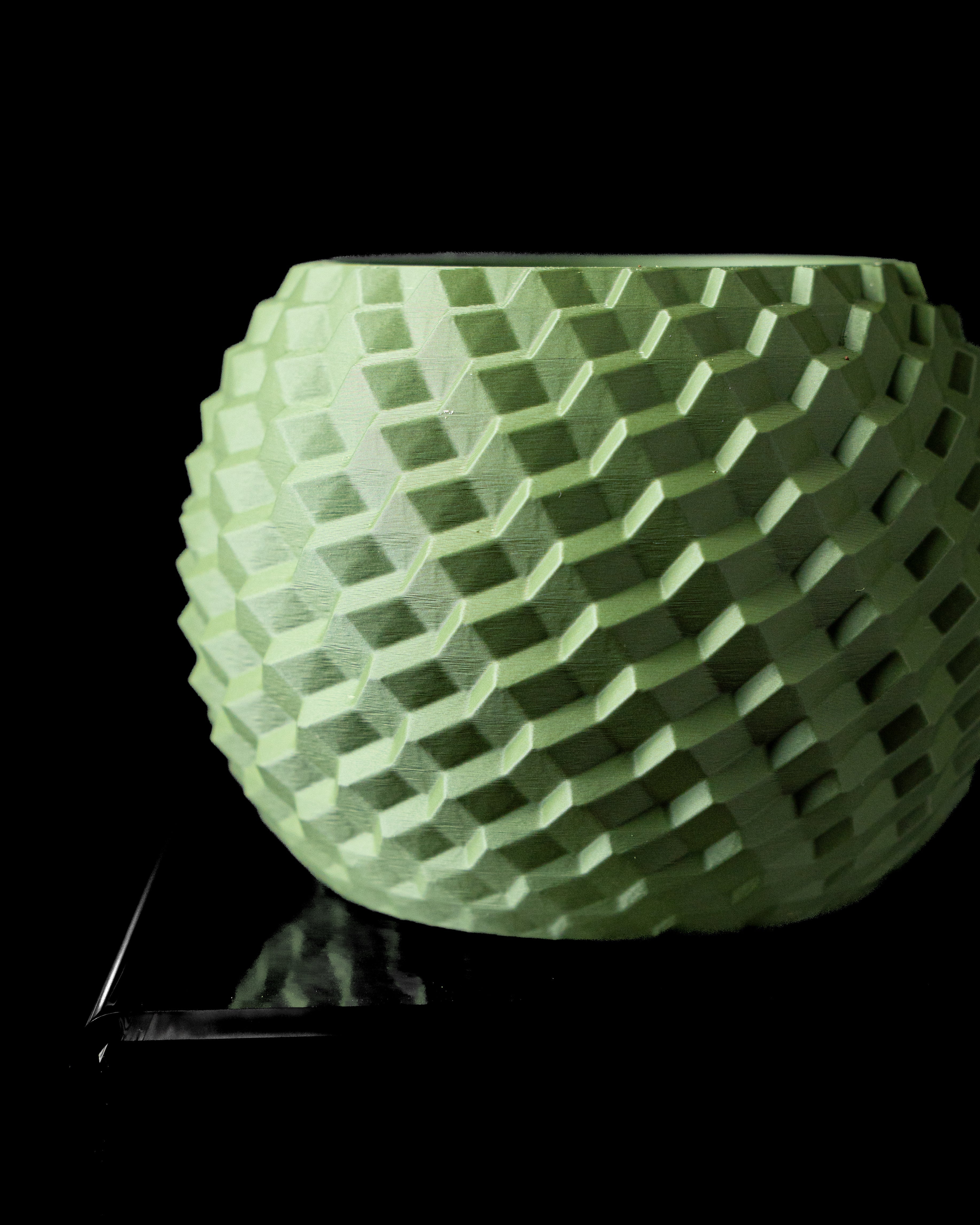 Ghiveci Decorativ Cobble ArtVeris Inaltime 12cm Verde Wanty