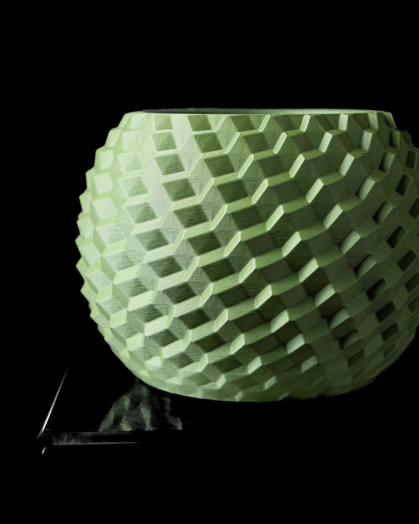Ghiveci Decorativ Cobble ArtVeris Inaltime 12cm Verde