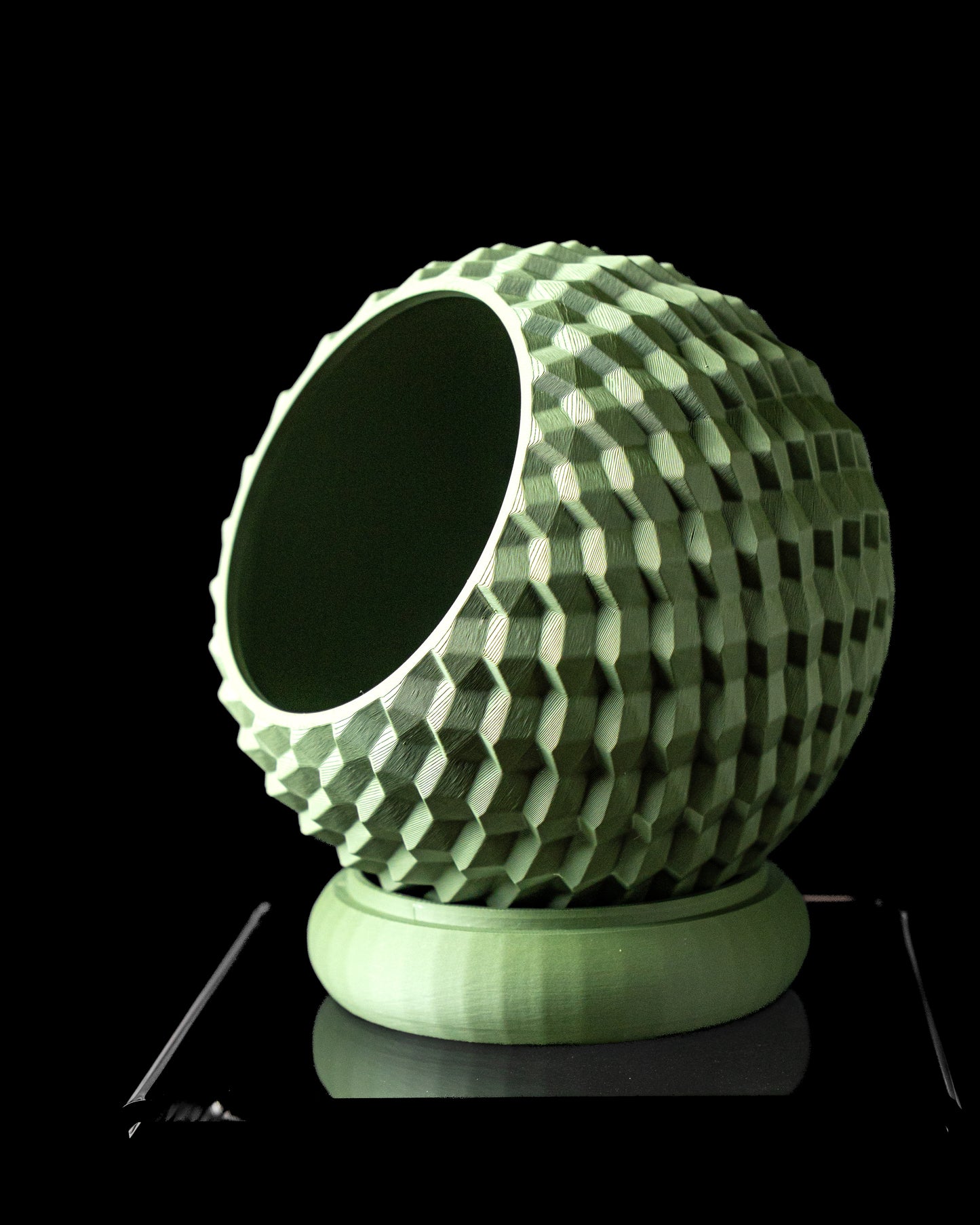 Ghiveci Decorativ Cobble ArtVeris Inaltime 12cm Verde
