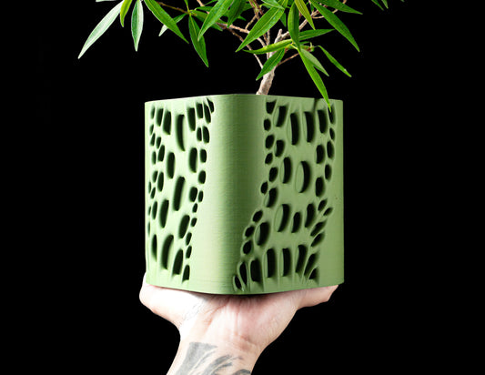 Ghiveci Decorativ Vapor ArtVeris Inaltime 13cm Verde