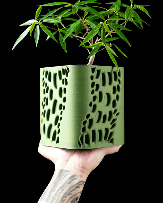 Ghiveci Decorativ Vapor ArtVeris Inaltime 13cm Verde
