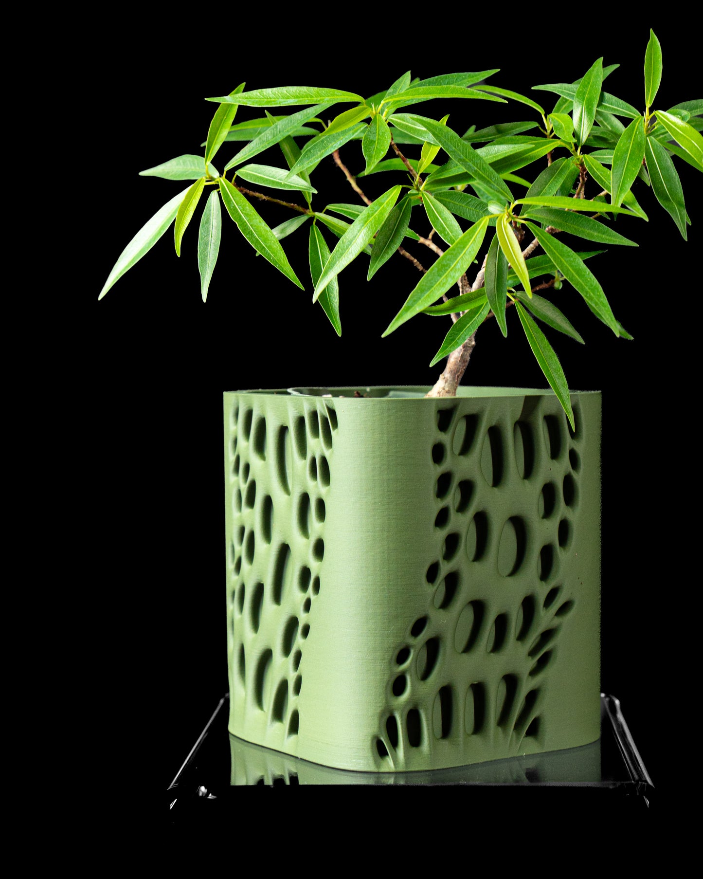 Ghiveci Decorativ Vapor ArtVeris Inaltime 13cm Verde