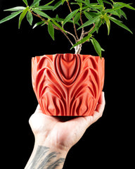 Ghiveci Corru ArtVeris Inaltime 12cm Portocaliu Wanty