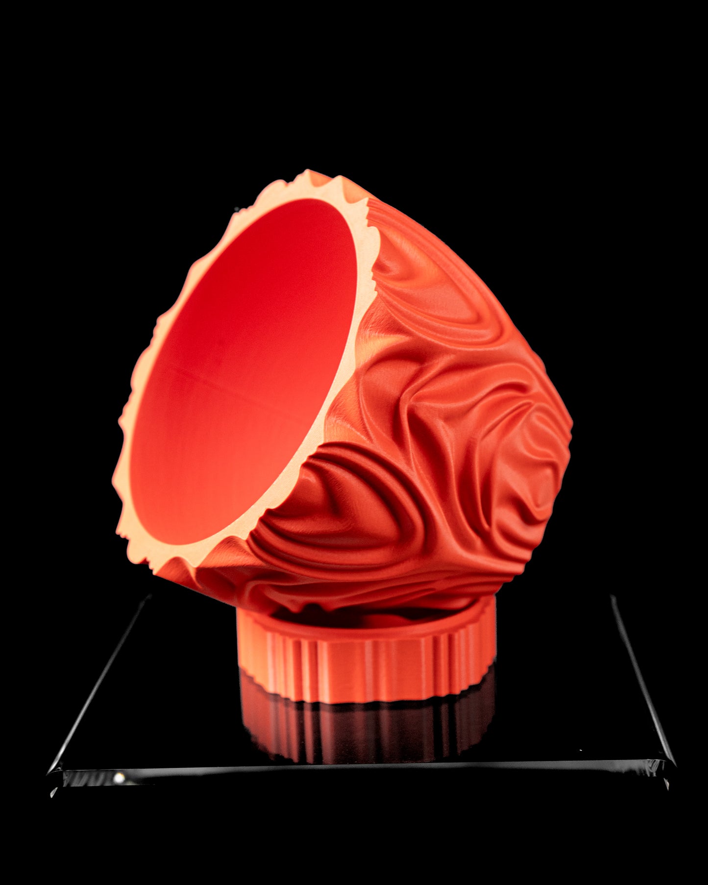 Ghiveci Corru ArtVeris Inaltime 12cm Portocaliu