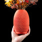 Vaza Decorativa Burrow ArtVeris Inaltime 20cm Portocaliu