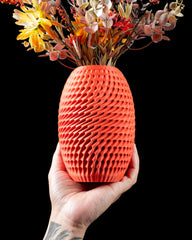 Vaza Decorativa Burrow ArtVeris Inaltime 20cm Portocaliu Wanty