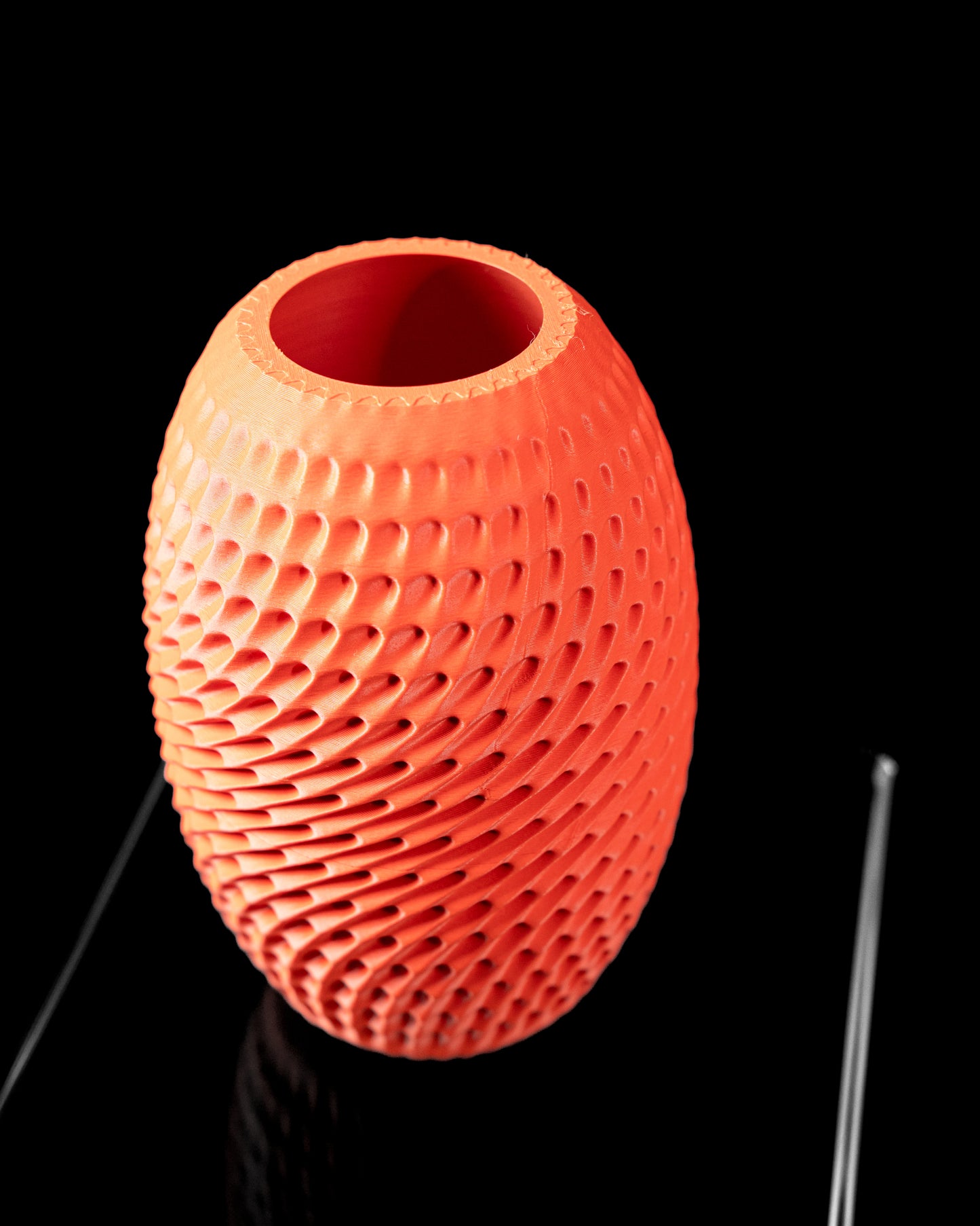 Vaza Decorativa Burrow ArtVeris Inaltime 20cm Portocaliu