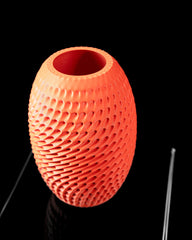Vaza Decorativa Burrow ArtVeris Inaltime 20cm Portocaliu Wanty